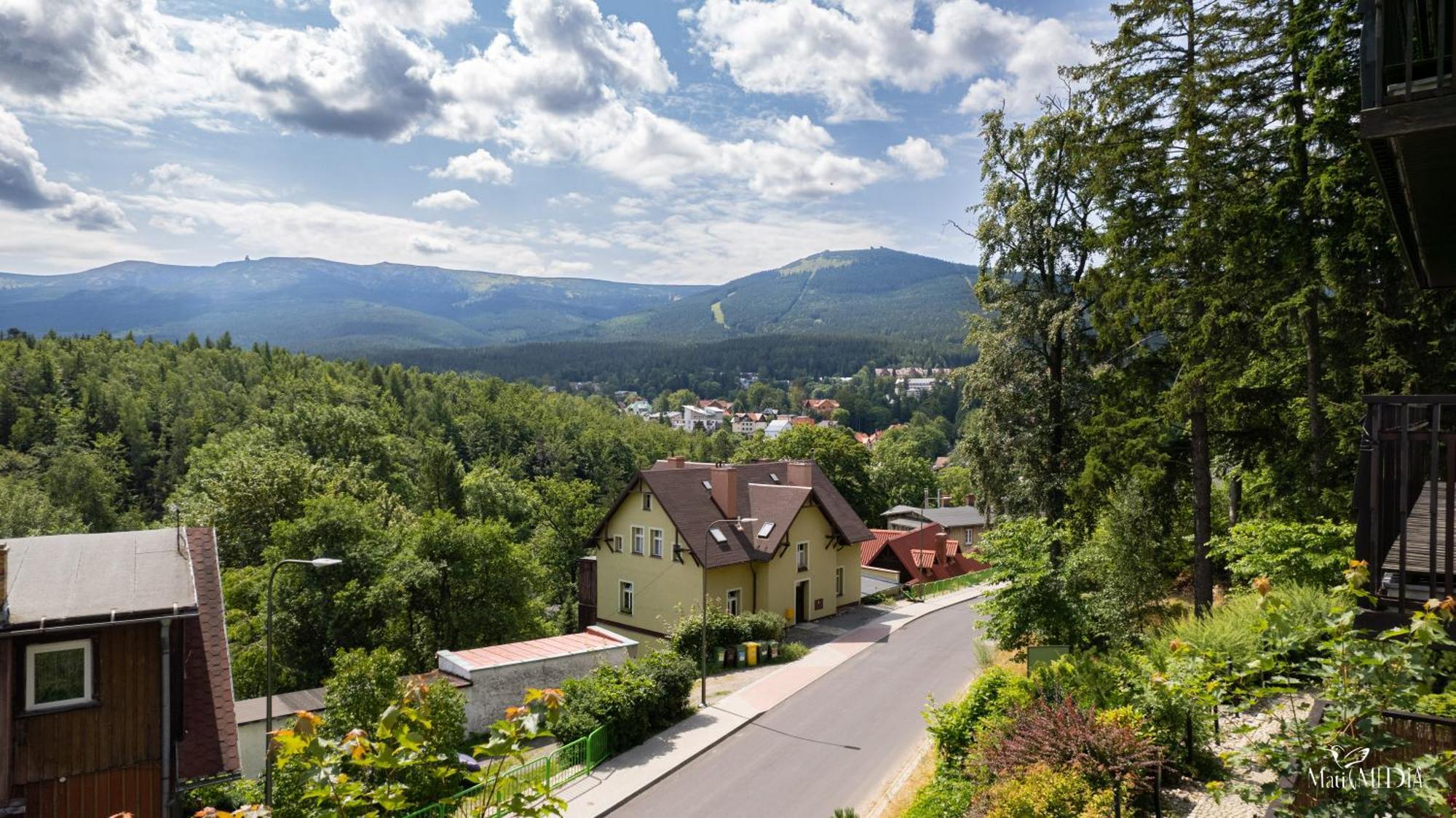 Apartament Panorama Gor - Centrum Miasta Z Widokiem Na Szrenice Szklarska Poręba Kültér fotó