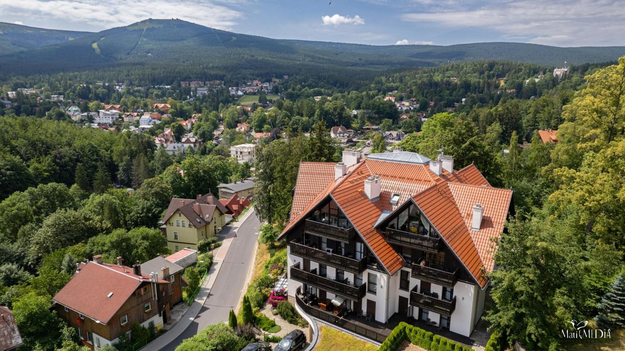Apartament Panorama Gor - Centrum Miasta Z Widokiem Na Szrenice Szklarska Poręba Kültér fotó
